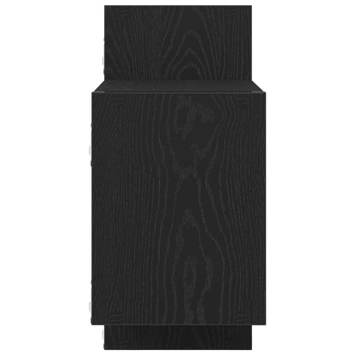 Raft de perete, stejar negru, 129x18x42 cm, lemn prelucrat - WALTI WALTI