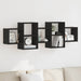 Raft de perete, stejar negru, 129x18x42 cm, lemn prelucrat - WALTI WALTI