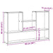 Raft de perete, stejar negru, 99x15x60 cm, lemn prelucrat - WALTI WALTI