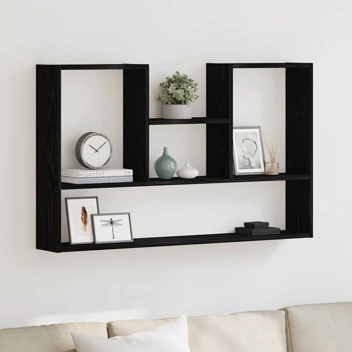 Raft de perete, stejar negru, 99x15x60 cm, lemn prelucrat - WALTI WALTI