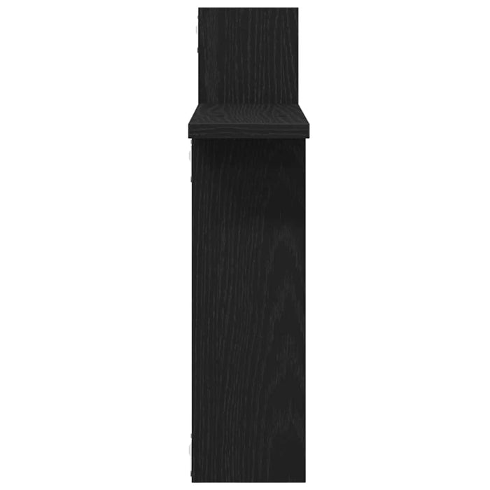 Rafturi de perete 2 buc. stejar negru 50x12x50 cm lemn prelucrat - WALTI WALTI