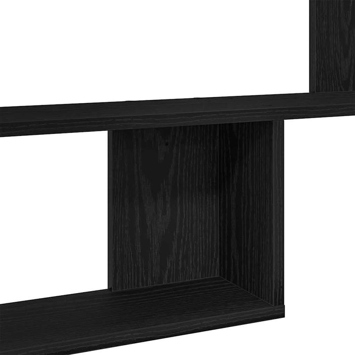 Rafturi de perete 2 buc. stejar negru 50x12x50 cm lemn prelucrat - WALTI WALTI