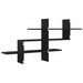 Raft de perete stejar negru 124,5x18x60,5 cm lemn prelucrat - WALTI WALTI