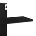 Raft de perete stejar negru 124,5x18x60,5 cm lemn prelucrat - WALTI WALTI