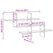 Raft de perete stejar negru 124,5x18x60,5 cm lemn prelucrat - WALTI WALTI