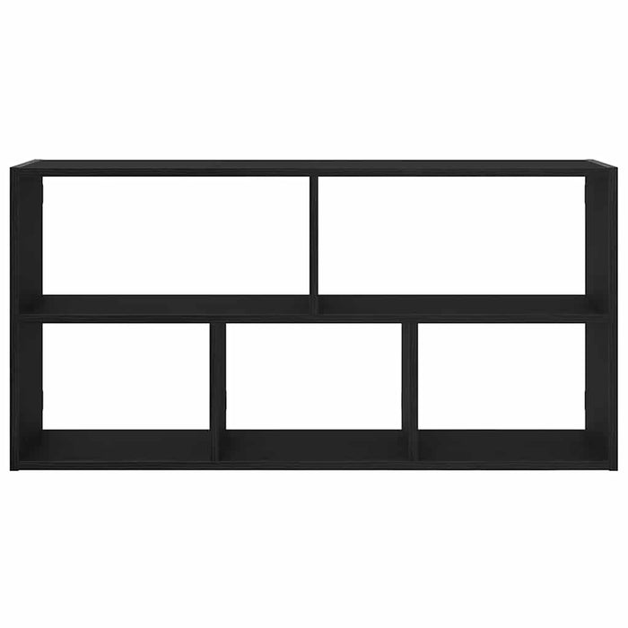 Raft de perete, stejar negru, 100x25x50 cm, lemn prelucrat - WALTI WALTI