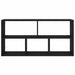 Raft de perete, stejar negru, 100x25x50 cm, lemn prelucrat - WALTI WALTI