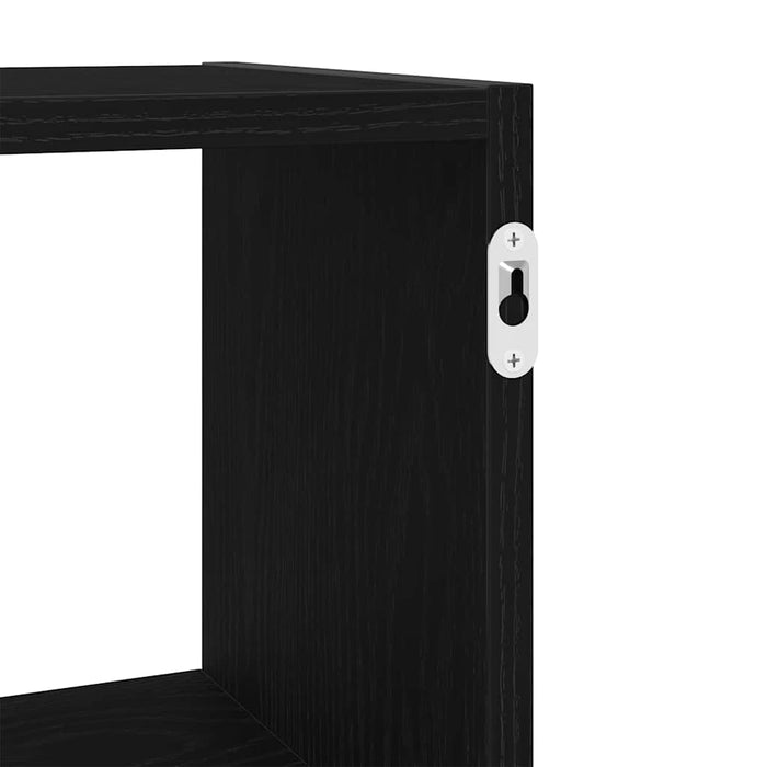 Raft de perete, stejar negru, 100x25x50 cm, lemn prelucrat - WALTI WALTI