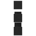 Rafturi de perete 3 buc., stejar negru, 58x18x18 cm, lemn prelucrat - WALTI WALTI