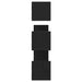 Rafturi de perete 3 buc., stejar negru, 80x18x18 cm, lemn prelucrat - WALTI WALTI
