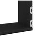 Rafturi de perete 3 buc., stejar negru, 80x18x18 cm, lemn prelucrat - WALTI WALTI
