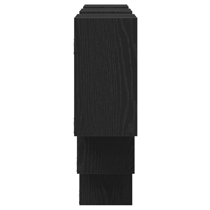 Raft de perete, stejar negru, 159x18x66 cm, lemn prelucrat - WALTI WALTI
