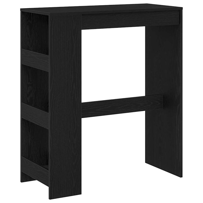 Masă de bar cu suporturi, stejar negru, 90x40x103,5 cm, lemn prelucrat - WALTI WALTI