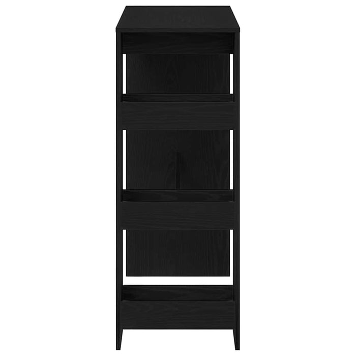 Masă de bar cu suporturi, stejar negru, 90x40x103,5 cm, lemn prelucrat - WALTI WALTI