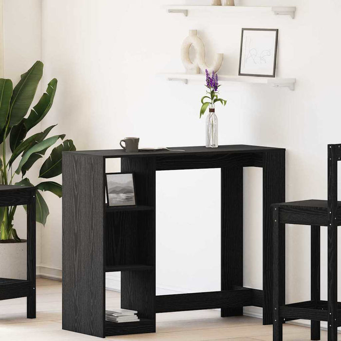 Masă de bar Stejar Negru 124 x 46 x 103.5 cm Lemn compozit - WALTI WALTI
