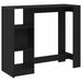 Masă de bar Stejar Negru 124 x 46 x 103.5 cm Lemn compozit - WALTI WALTI