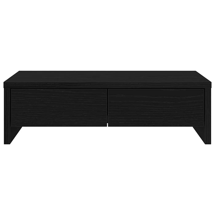 Suport monitor cu sertare, stejar negru, 50x27x15 cm, lemn prelucrat WALTI
