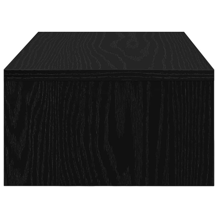 Suport monitor cu sertare, stejar negru, 50x27x15 cm, lemn prelucrat WALTI