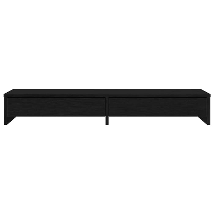 Suport monitor cu sertare, stejar negru, 100x27x15cm, lemn prelucrat WALTI