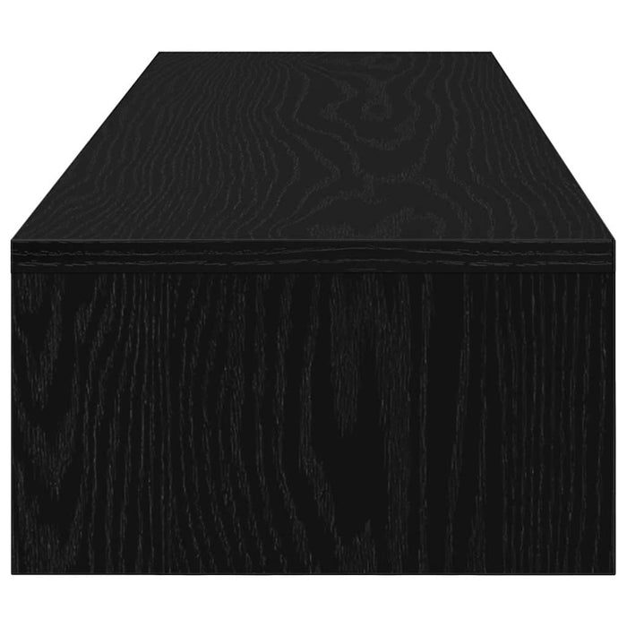 Suport monitor cu sertare, stejar negru, 100x27x15cm, lemn prelucrat WALTI