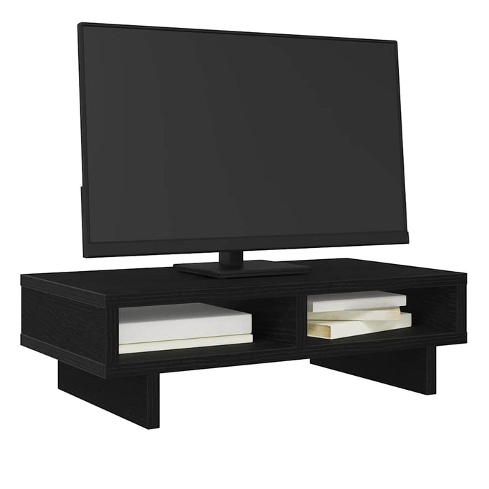 Suport monitor stejar negru 50x27x15 cm lemn prelucrat WALTI