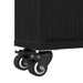 Troler Îngust Stejar negru 48 x 13 x 68 cm Lemn compozit - WALTI WALTI