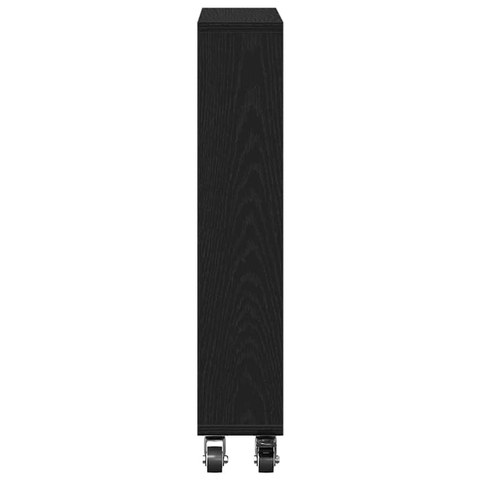 Troler Îngust Stejar negru 48 x 13 x 68 cm Lemn compozit - WALTI WALTI