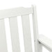 Bancă de grădină Alb 120 x 59 x 88 cm HDPE - WALTI WALTI