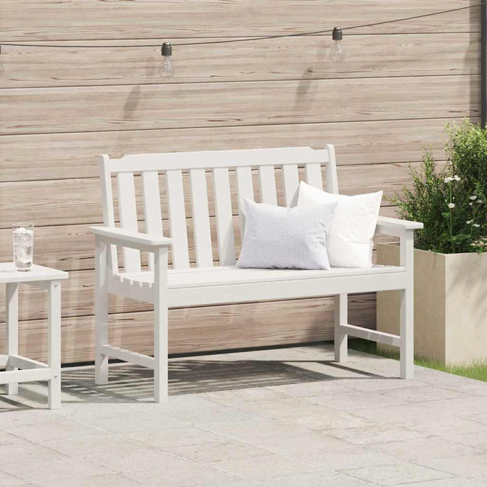Bancă de grădină Alb 120 x 59 x 88 cm HDPE - WALTI WALTI
