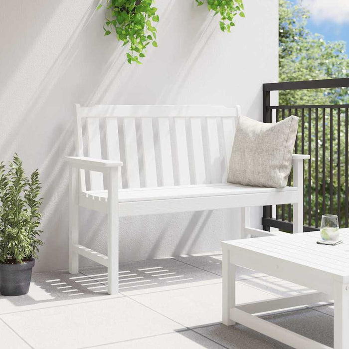 Bancă de grădină Alb 120 x 59 x 88 cm HDPE - WALTI WALTI