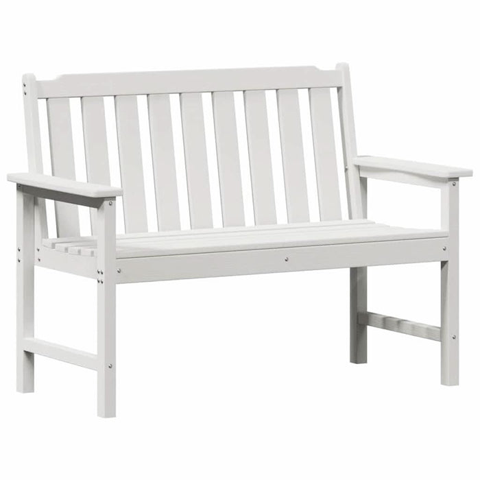 Bancă de grădină Alb 120 x 59 x 88 cm HDPE - WALTI WALTI