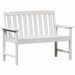Bancă de grădină Alb 120 x 59 x 88 cm HDPE - WALTI WALTI