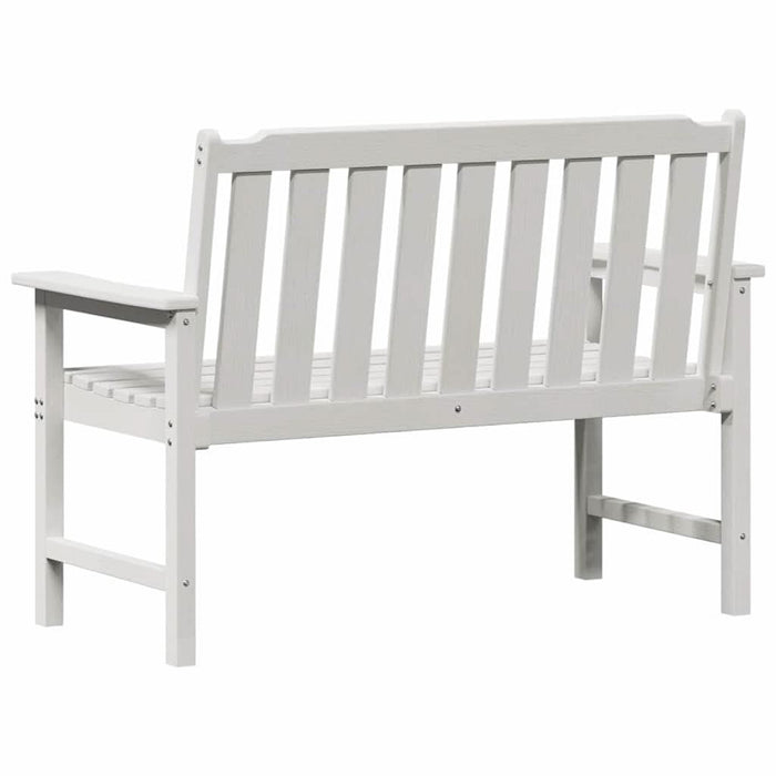 Bancă de grădină Alb 120 x 59 x 88 cm HDPE - WALTI WALTI