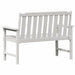 Bancă de grădină Alb 120 x 59 x 88 cm HDPE - WALTI WALTI