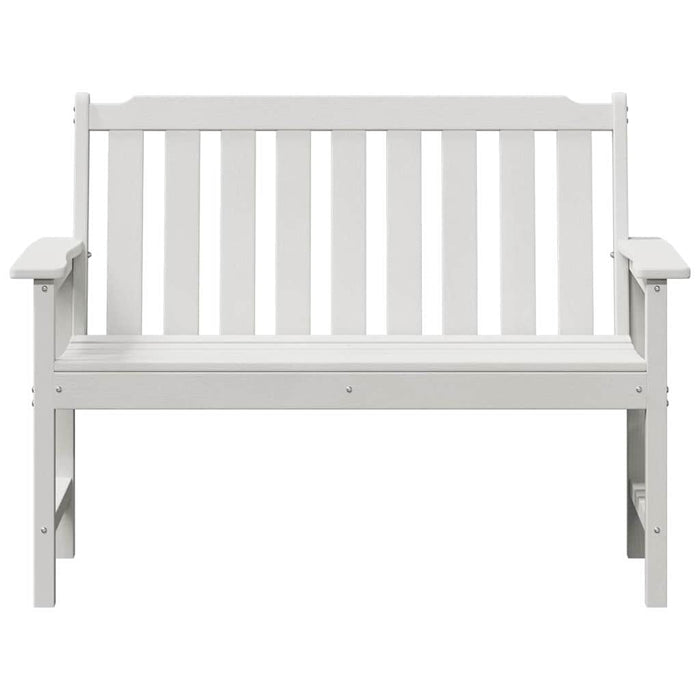 Bancă de grădină Alb 120 x 59 x 88 cm HDPE - WALTI WALTI