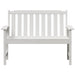 Bancă de grădină Alb 120 x 59 x 88 cm HDPE - WALTI WALTI