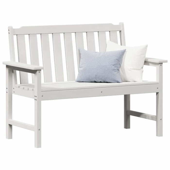 Bancă de grădină Alb 120 x 59 x 88 cm HDPE - WALTI WALTI