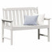 Bancă de grădină Alb 120 x 59 x 88 cm HDPE - WALTI WALTI
