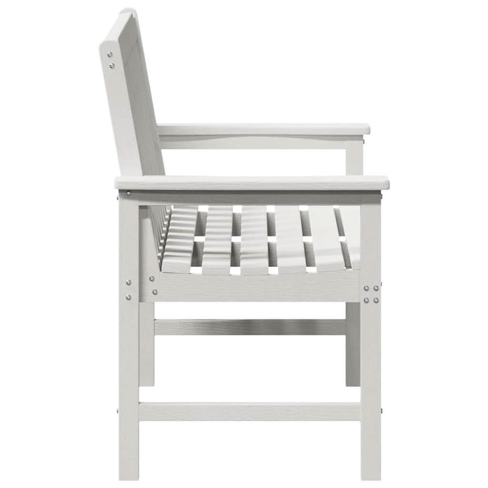 Bancă de grădină Alb 120 x 59 x 88 cm HDPE - WALTI WALTI