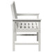 Bancă de grădină Alb 120 x 59 x 88 cm HDPE - WALTI WALTI