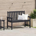 Bancă de grădină Negru 120 x 59 x 88 cm HDPE - WALTI WALTI