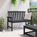 Bancă de grădină Negru 120 x 59 x 88 cm HDPE - WALTI WALTI