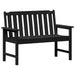 Bancă de grădină Negru 120 x 59 x 88 cm HDPE - WALTI WALTI