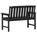 Bancă de grădină Negru 120 x 59 x 88 cm HDPE - WALTI WALTI