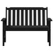Bancă de grădină Negru 120 x 59 x 88 cm HDPE - WALTI WALTI