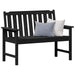 Bancă de grădină Negru 120 x 59 x 88 cm HDPE - WALTI WALTI