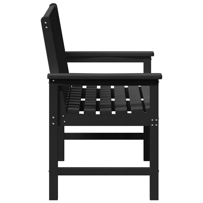 Bancă de grădină Negru 120 x 59 x 88 cm HDPE - WALTI WALTI
