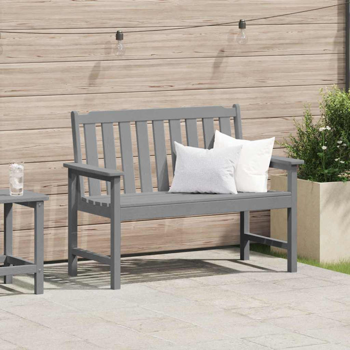 Bancă de grădină Gri deschis 120 x 59 x 88 cm HDPE - WALTI WALTI