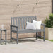 Bancă de grădină Gri deschis 120 x 59 x 88 cm HDPE - WALTI WALTI