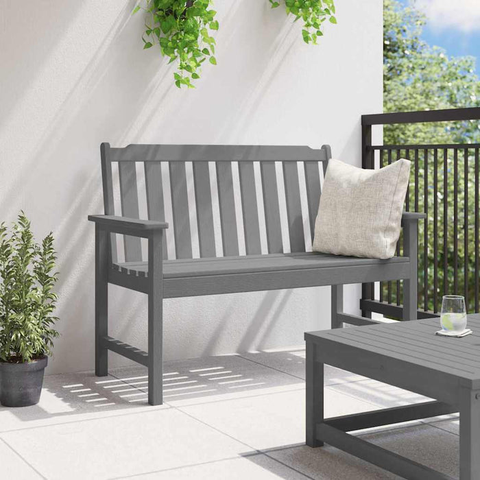 Bancă de grădină Gri deschis 120 x 59 x 88 cm HDPE - WALTI WALTI